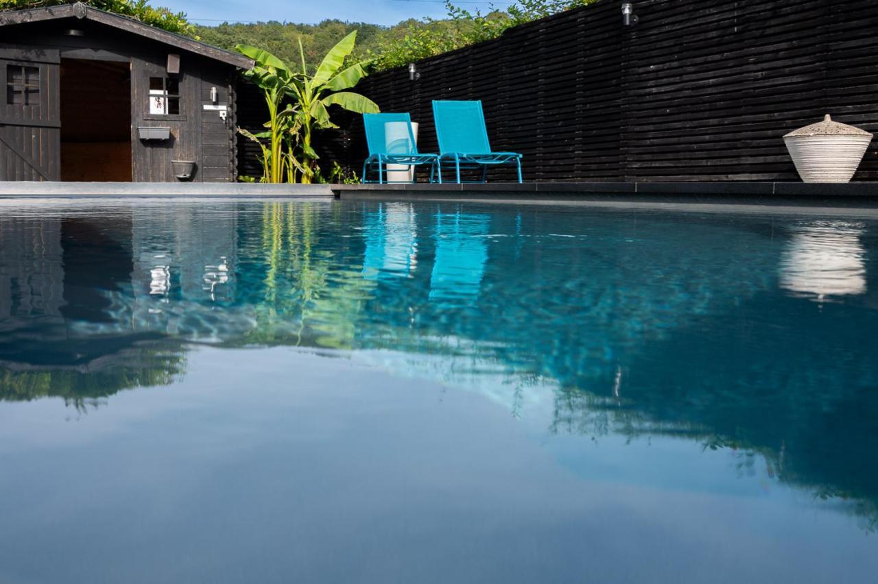 Chez Sabine Et Eric Maison Pour 6 Personnes Avec Piscine Chauffee Andenne Eksteriør billede